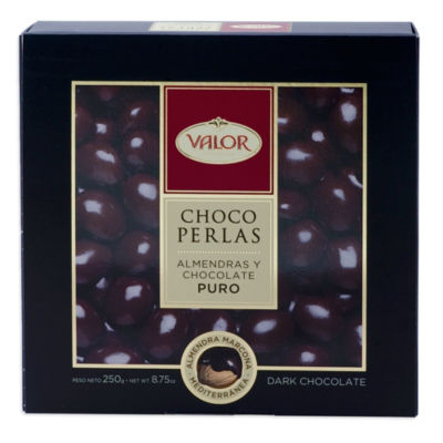 Choco Perlas - Dark Chocolate Covered Marcona Almonds by Valor