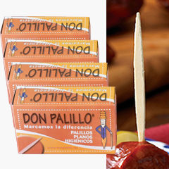 'Don Palillo' Flat Spanish Toothpicks (4 Boxes)