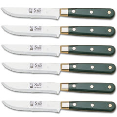 Premium Serrated Steak Knives - Set of 6