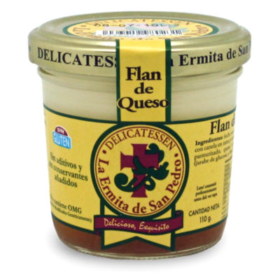 Flan de Queso - Cream Cheese Custard by La Ermita (4 Jars)