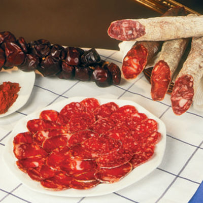 Sliced Salchichon Iberico de Bellota by Pedro Lancho