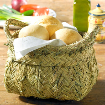 Classic Basket with Handles - Handwoven Esparto Grass