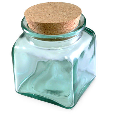 Blown Glass Storage Jar