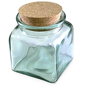 Blown Glass Storage Jar
