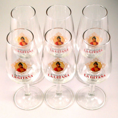 6-Pack of La Gitana Sherry Glasses