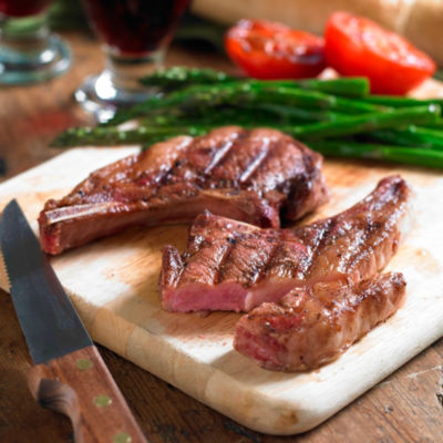 Ib&eacute;rico de Bellota Rib Chops - Pork Chops with Bone