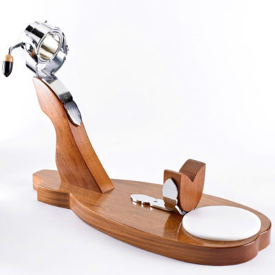 Supreme Hardwood Ham Holder with Swivel Grip - 'Ib&eacute;rico'