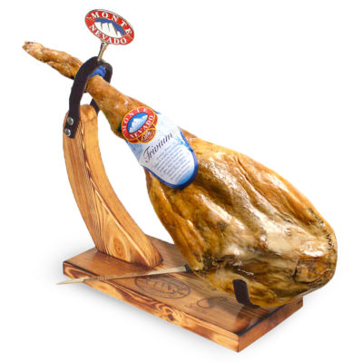 FREE HOLDER with Bone-In Jamon Serrano by Monte Nevado