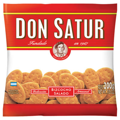 Bizcocho Salado - Argentine Salty Crackers by Don Satur (4 Packages)  