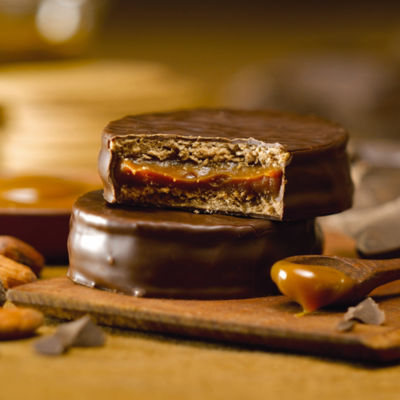 Dark Chocolate Alfajores by Cachafaz