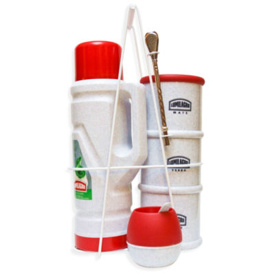 Portable Yerba Mate Serving Set - Red