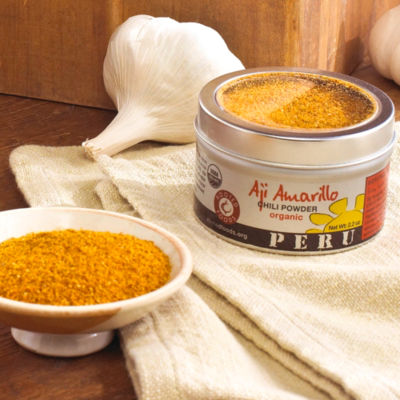 Organic Aji Amarillo Chili Powder (2 Tins)