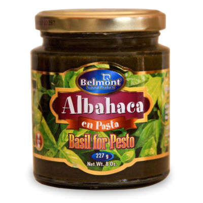 Albahaca en Pasta -  Basil Paste for Pesto by Belmont (3 Jars)