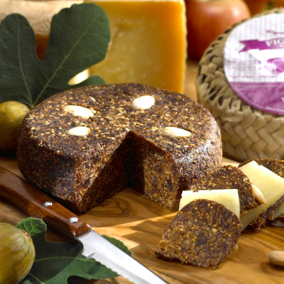 Artisan Fig Cake (Pan de Higo) Packed in Woven Grass Sack