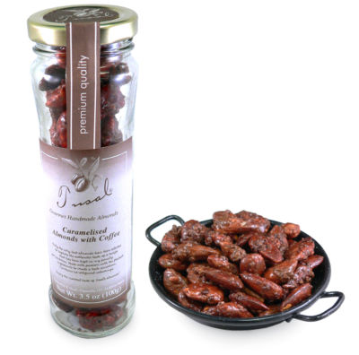 Coffee Caramel Glazed Largueta Almonds