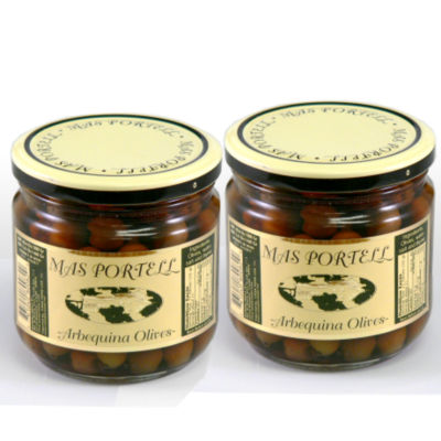 Arbequina Olives with Pits (2 Jars)