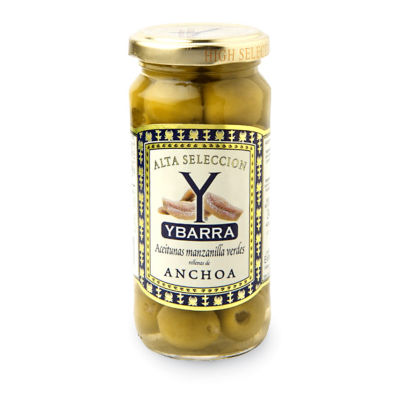 Anchovy Stuffed Olives by Ybarra (2 Jars)