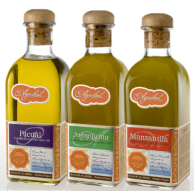 Trio of Aguibal Extra Virgin Olive Oils