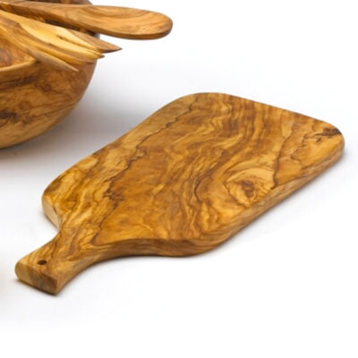 Spanish Olive Wood Cutting Board with Handle