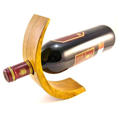 Olive Wood Wine Bottle Holder