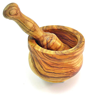 Olive Wood Mortar and Pestle