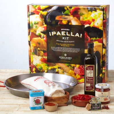 Traditional Paella Kit with Pan by Peregrino - Packed in Gift Box