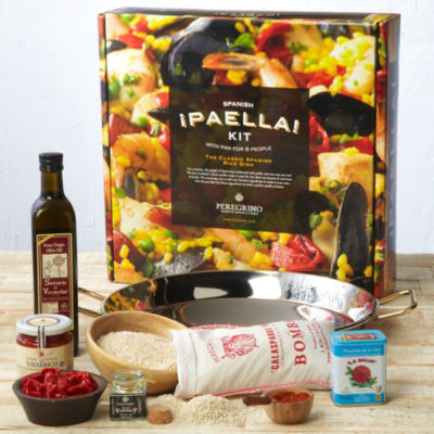 The Deluxe Paella Kit with Stainless Pan - Packed in Gift Box