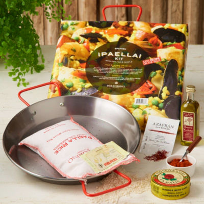 Mini Paella Kit In Wooden Gift Box