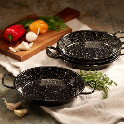 4-Pack Mini Paella Pans for Tapas
