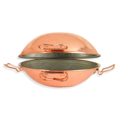 Copper Cataplana for Seafood Stews (11 Inch Diameter)