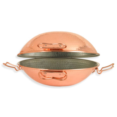 Copper Cataplana for Seafood Stews (14 Inch Diameter)