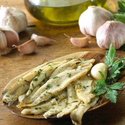 Boquerones Mild White Anchovies with Garlic and Parsley (2 Trays)