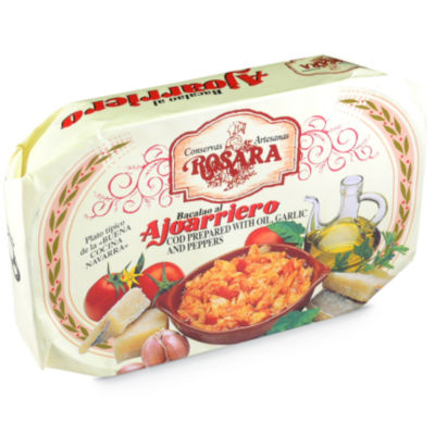 Bacalao al Ajoarriero - Cod with Garlic and Piquillo Peppers