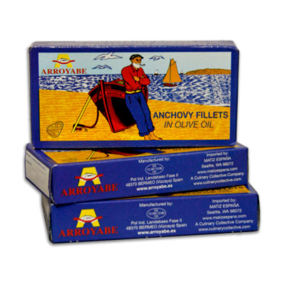 3-Pack - Arroyabe Anchovy Fillets in Olive Oil
