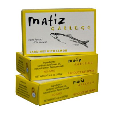 3-Pack Sardines with Lemon by Matiz Gallego