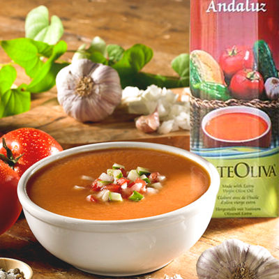 Gazpacho Andaluz with Extra Virgin Olive Oil by Arteoliva