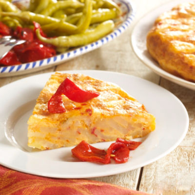 Two Premium Tortilla Espa&ntilde;ola Potato Omelets with Piquillo Peppers