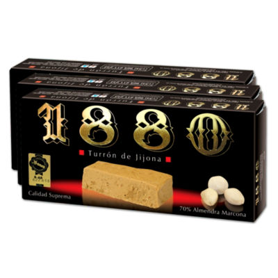 Almond & Honey Jijona Turron Candy by '1880' (3 Boxes)