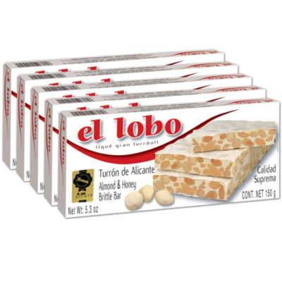 5-Pack El Lobo Alicante Turron Duro