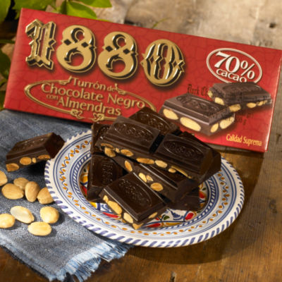 Dark Chocolate Almond Turron Candy by 1880
