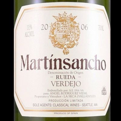 Martinsancho Verdejo 2007 - White Wine from Spain