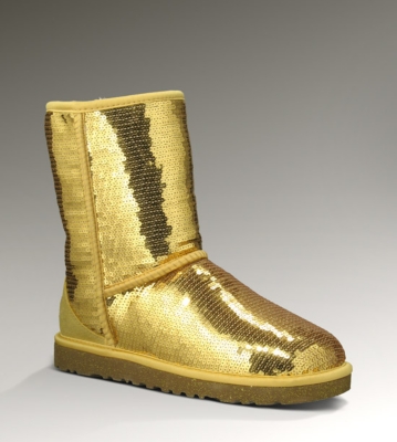 UGG Australia Womens Classic Short Sparkles