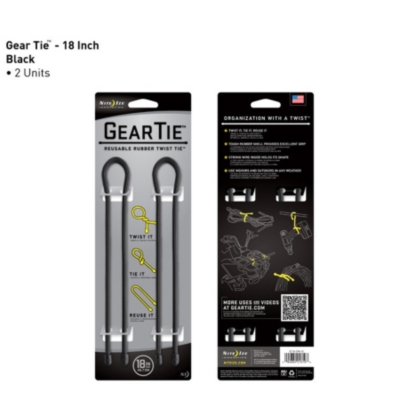 Nite Ize Gear Tie 2 Pack - 18in