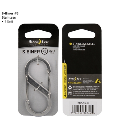 Nite Ize S Biner Stainless Steel Size #3