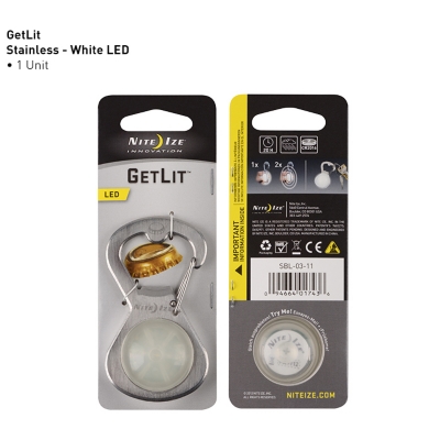 Nite Ize S Biner GetLit LED Bottle Opener