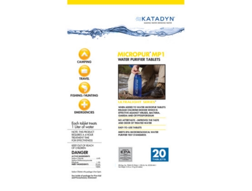 Katadyn Micropur Purifier Tablets 20ct