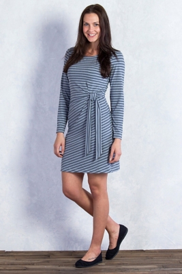 Ex Officio Womens Wanderlux Stripe Salama Dress