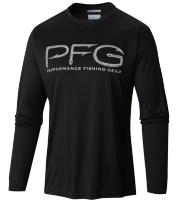 Columbia Mens Terminal PFG Hooks Long Sleeve Tee Shirt