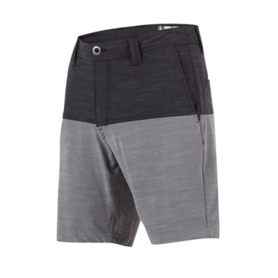 Volcom Mens Surf N Turf Block Hybrid Shorts