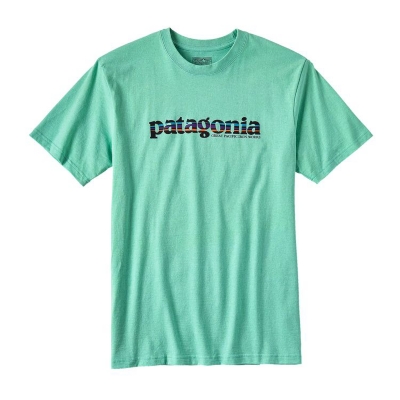 Patagonia Mens '73 Text Logo Recycled Cotton/Poly Responsibili Tee
